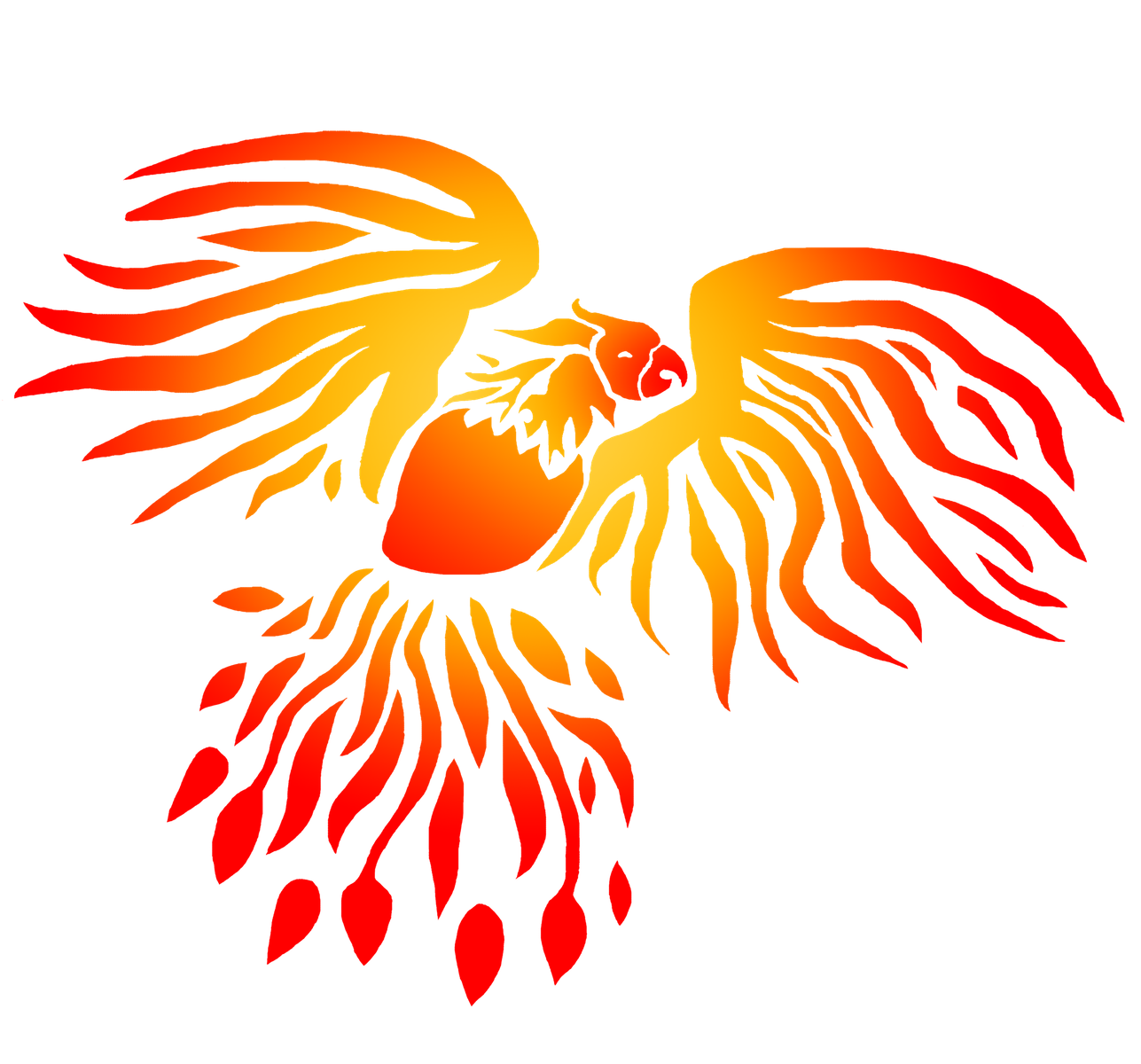 Phoenix Symbol Original red fire design